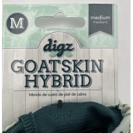 digz Goatskin Hybrid Gloves Leather Palm Garden Safety Cuff Medium NEW