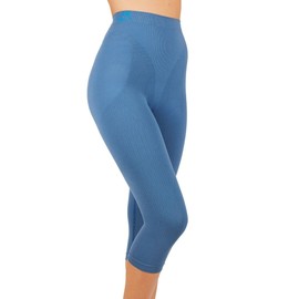 CzSalus CzSalus Anti Cellulite Slimming Capri Pants + Silver - Jeans Size XS