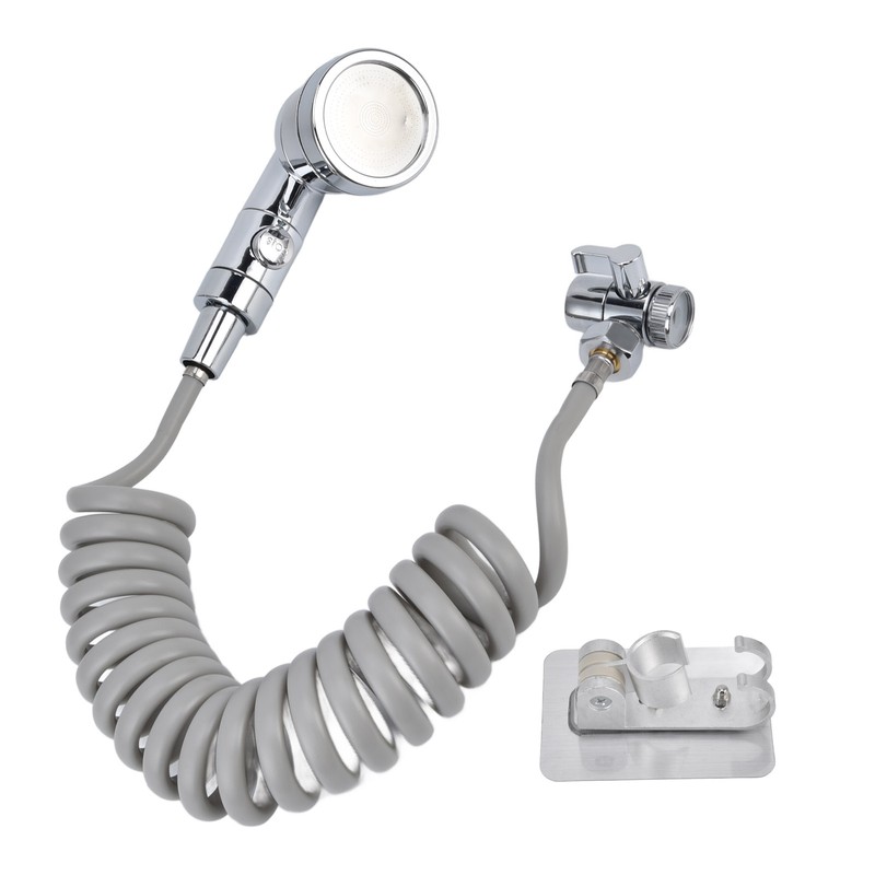 Sink Shower Sprayer Stretchy Hose Adjustable Mode Faucet Sprayer Attachment