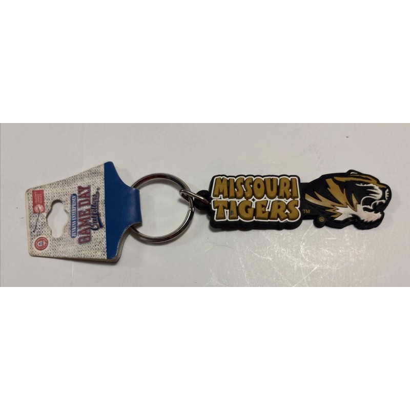 Mizzou Missouri Tigers Keyring Keychain Jenkins Game Day 3” New