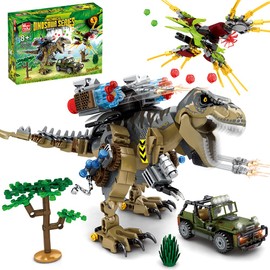 Mesiondy Building Blocks Toys Set 725 Pcs for Age 8 9 10 11 12 13 14 Years, Dinosaur Park World,Birthday Gifts for Boys and Girls