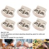 30PCS Metal Cord Locks End Spring Stop Toggle Stoppers Rustproof