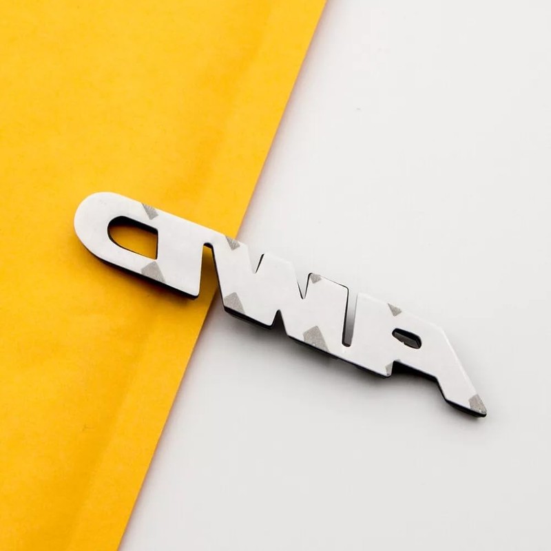 2pcs Metal Small AWD Emblem All Wheel Drive Logo Side