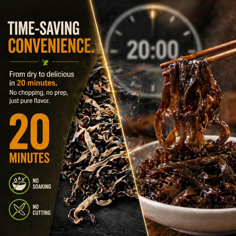 Shredded Dried Woodear Mushrooms, Natural Gluten Free Crisp Black Fungus.