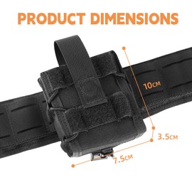 DCSZM Handcuff Pouch for Duty Belt,Molle Handcuff Holster,Handcuff Case Fit Asp Handcuff/Hinged Handcuff/Chain Handcuff/Folding Rigid Handcuff.