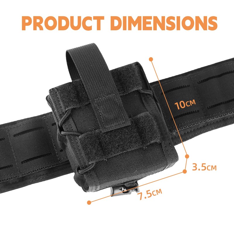 DCSZM Handcuff Pouch for Duty Belt,Molle Handcuff Holster,Handcuff Case Fit