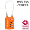 OW-Travel Cable Lock 3 Digit Combination Lock Suitcase Lock Padlock