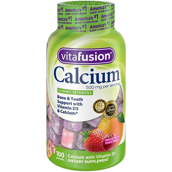 Vitafusion Calcium Supplement Gummy Vitamins, 100ct