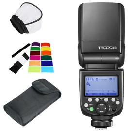 GODOX TT685II-N GN60 Speedlite Camera Flash 2.4G Wireless X System HSS 1/8000s, 0.1-2.6s Recycle Time, 330 Full Power for Nikon DSLR Cameras