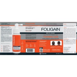 FOLIGAIN Triple Action Complete Formula For Thinning Hair For Men 10% Trioxidil - FOLIGAIN Fórmula completa de triple acción para el debilitamiento del cabello en hombres 10 % Trioxidil - 2 oz 59 ml
