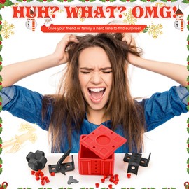 Audasi Annoying Gift Box with Twist Storage Funny 3D Printing Really Annoying Gifts Box with Screws Gag Gifts Boxes Prank Gift Box Novelty Gift Wrap Box Prank Gift Box For Christmas