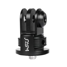 HSU Gopro 1/4 Adapter Anodized Aluminum 1/4 Screw Hole to GoPro Standard Conversion for GoPro Hero13/12/11/10/9/8/7/insta360 x4/x3/x2/X/RS/R/Camcorder/SLR