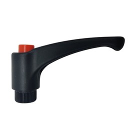 DOJA INDUSTRIAL | Adjustable Tilt Clamping Lever | M8 Female Thread Handle | Pack 1 | Clamping Nut Bolt Handle with Push Button | Clamping Handle Thread Lever Polyamide | Clamping Lever Machine Knobs