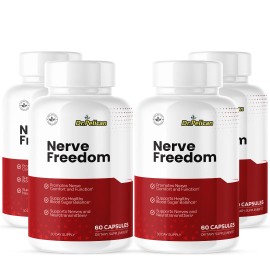 Pelican Vitamins Nerve Freedom- Nerve Health & Brain Support- 4 Bottles- 240 Capsules