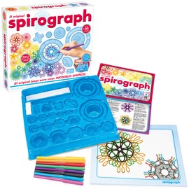 World Brands 80979 Spirograph Original Drawing Set, Craft Set, Stencils for Painting, Mosaic, Drawing, Gifts for Children, Colourful