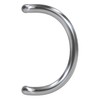 BASI U-shaped push handle, semi-circular, door fitting outside, stainless steel,