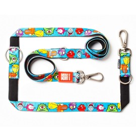 Max Molly Multifunctional Dog Lead, Padded, Reflective, Pink, Length: 200 cm, Size: XS-L