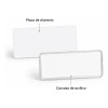 100 Bases Para Gafete Re-utilizable Con Mica Protectora