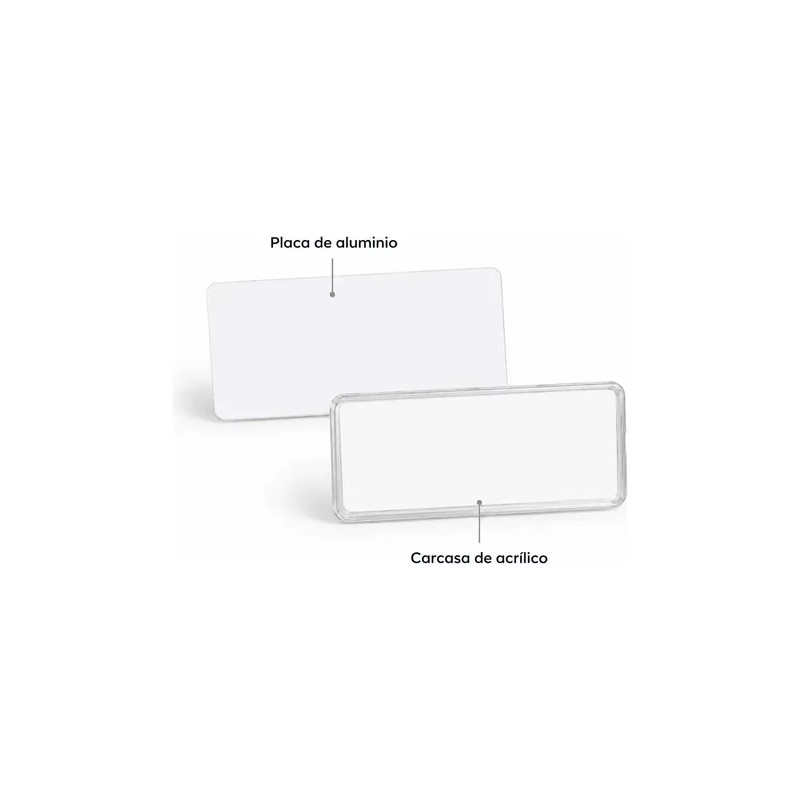 100 Bases Para Gafete Re-utilizable Con Mica Protectora