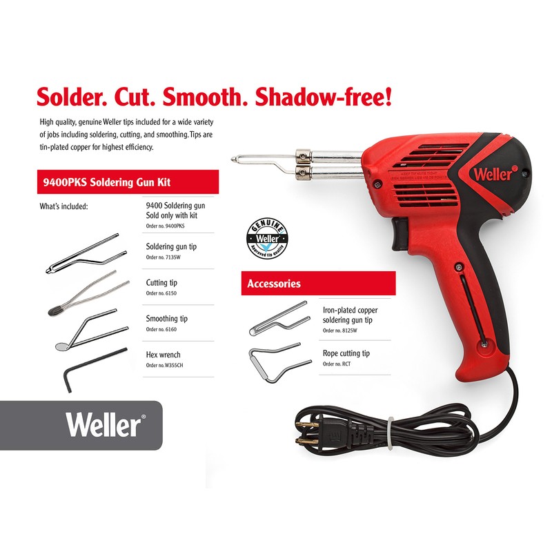 Weller Geuinine Universal Soldering Gun Kit 140W/100W 120V | 9400PKS