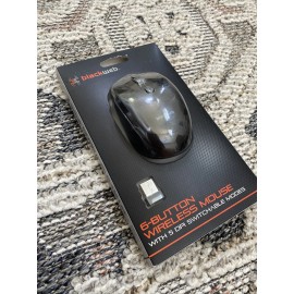Blackweb 6-Button 5 DPI Setting Wireless Mouse, Black