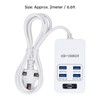 USB Socket Outlet Smart Fast Charging Multifunctional Portable White Small