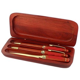 Pen, Pencil and Letter Opener Rosewood Finished Box Sets