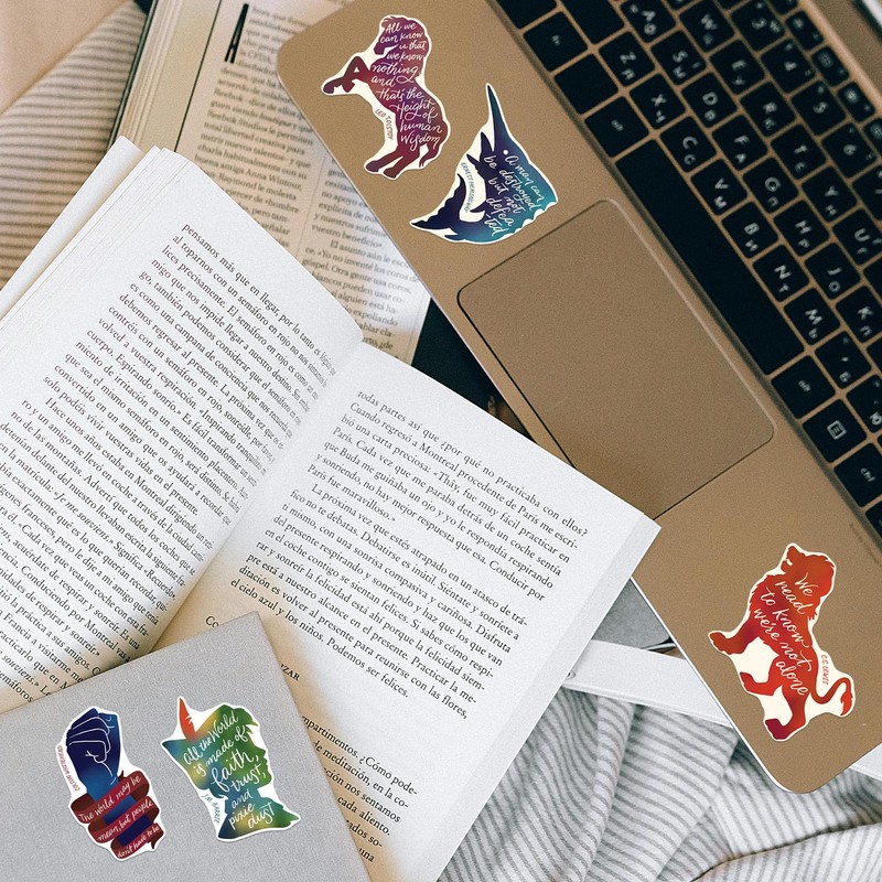 Navy Peony Author Lifestyle Stickers