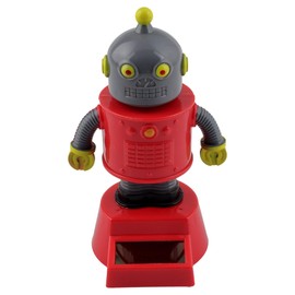 Freak Scene Dashboard Wobble Figure Robot Red Grey Solar Bot Solar Figure
