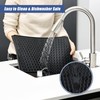 KR KITCHENRAKU Dish Drying Mat 40 x 33 cm Black
