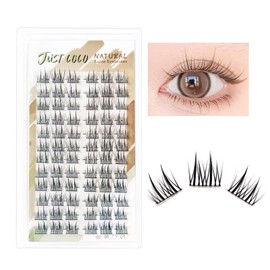 justcoco Partial False Eyelashes, Natural Partial False Eyelashes, False Eyelashes, Bunch, Natural, Large Capacity, Handmade False Eyelashes (SunFlower 01)