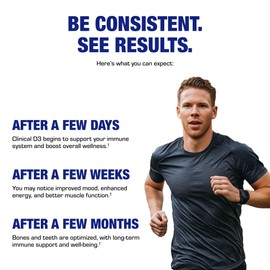 High Strength Vitamin D3 5000 IU - Clinical Formula Vitamin D Supplement for Men and Women for Bone Teeth Muscle Mood and Immune Support - High Absorption Vegetarian Microtabs (60 Day Supply)