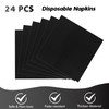 Juhap 49Pcs Black Birthday Party Decorations Black Party Supplies Set
