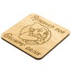 Reserved for Grumps Drink Oak Veneer Coaster (Grumps Oak Veneer)