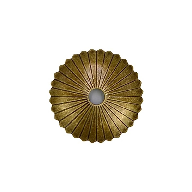 Tiazza 10Pcs Radial Brass Backplate Washers Classical Furniture Decoration Gasket