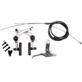 Jet BMX U Brake Complete Kit Including Lever Cable Hanger - Polished