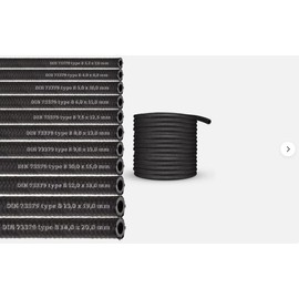 (9 mm) 2 Metre Fuel Hose, Oil Hose, Diesel Hose, Fuel Line for Petrol, Fuel, Diesel Oil (NBR DIN-73379-B) (Inner Diameter: 9.0 mm/Outer Diameter: 15.0 mm)
