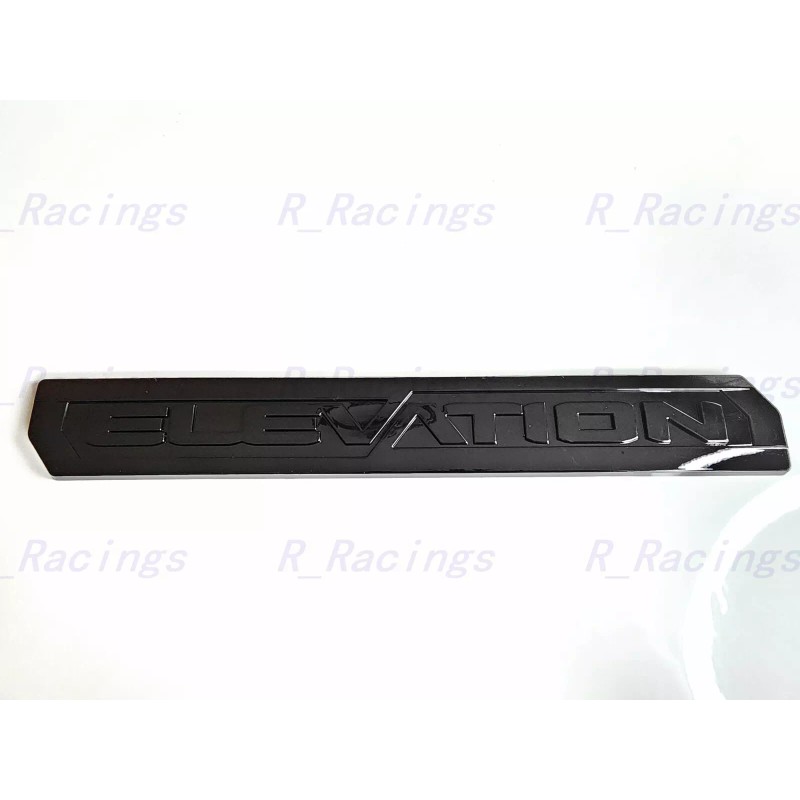 GMC Overlay 3PC Gloss Black Door Rear Elevation Emblem 2019+