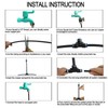 Atomizing kit,360 Degree Adjustable Copper Sprayer atomizing System,8/11mm(ID/OD) trubing Watering