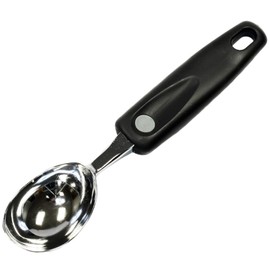 Chef Craft Select Heavy Duty Ice Cream Scoop, 8.25 inches in length, Black and Chrome