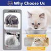 6-Pack Stainless Steel Cat Food Bowls – 5.9" Deep, Whisker-Friendly
