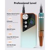 HOMEASY Nail Drill 40000RPM - Rechargeable Nail File with Bits,