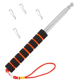 Shinkito 8.1ft Telescopic Handheld Flagpoles Portable Telescopic Banner Flag Pole Telescopic Teacher Pointer Tour Guide Flag Pole for Festival Tour Guides Teachers