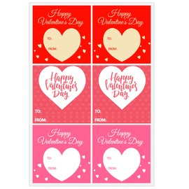 90 Pcs to and from Gift Tag Stickers Love Heart Sticker,2 Inch to from Stickers for Valentine's Day Envelopes,Wedding,Crafting,Scrapbooking,Gift,Award Charts