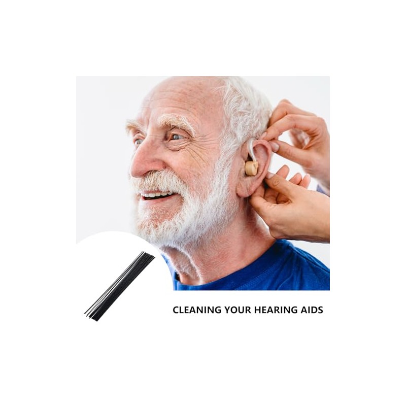 20pcs Hearing Aid Cleaning Kits, Hearing Aid Pipe Cleaners, Hearing