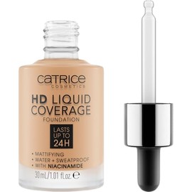 Catrice Base De Maquillaje Líquida De Alta Cobertura | Cobertura Impecable | Vegana Y Libre De Crueldad Animal (042 | Rosa Arena)