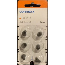 Siemens 2 Packs of Connexx XS Closed Click Sleeves. 12 Total. Fits Signia, Silk, Rexton.