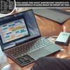 Synerlogic (100pcs) Windows PC Reference Keyboard Shortcut Sticker | Vinyl,