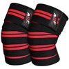 AQF Knee Wraps Weight Lifting Bandage Heavy Duty Elasticated Support