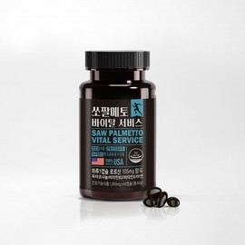 [Dongshin Healthcare] Saw Palmetto Vital Service 1,000mg x 60 Capsules / [동신헬스케어] 쏘팔메토 바이탈서비스 1,000mg x 60캡슐